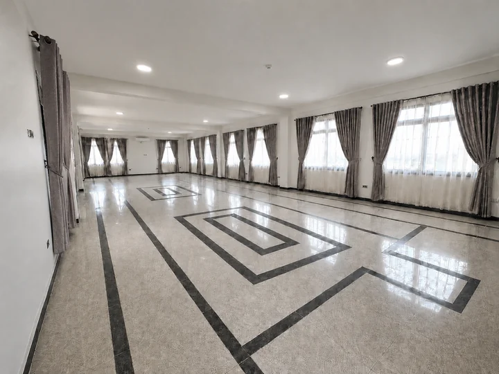 Large multipurpose hall on the top floor of Elevate Heights Apartment